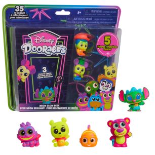 Disney Doorables Neon Glow Peek collector Pk